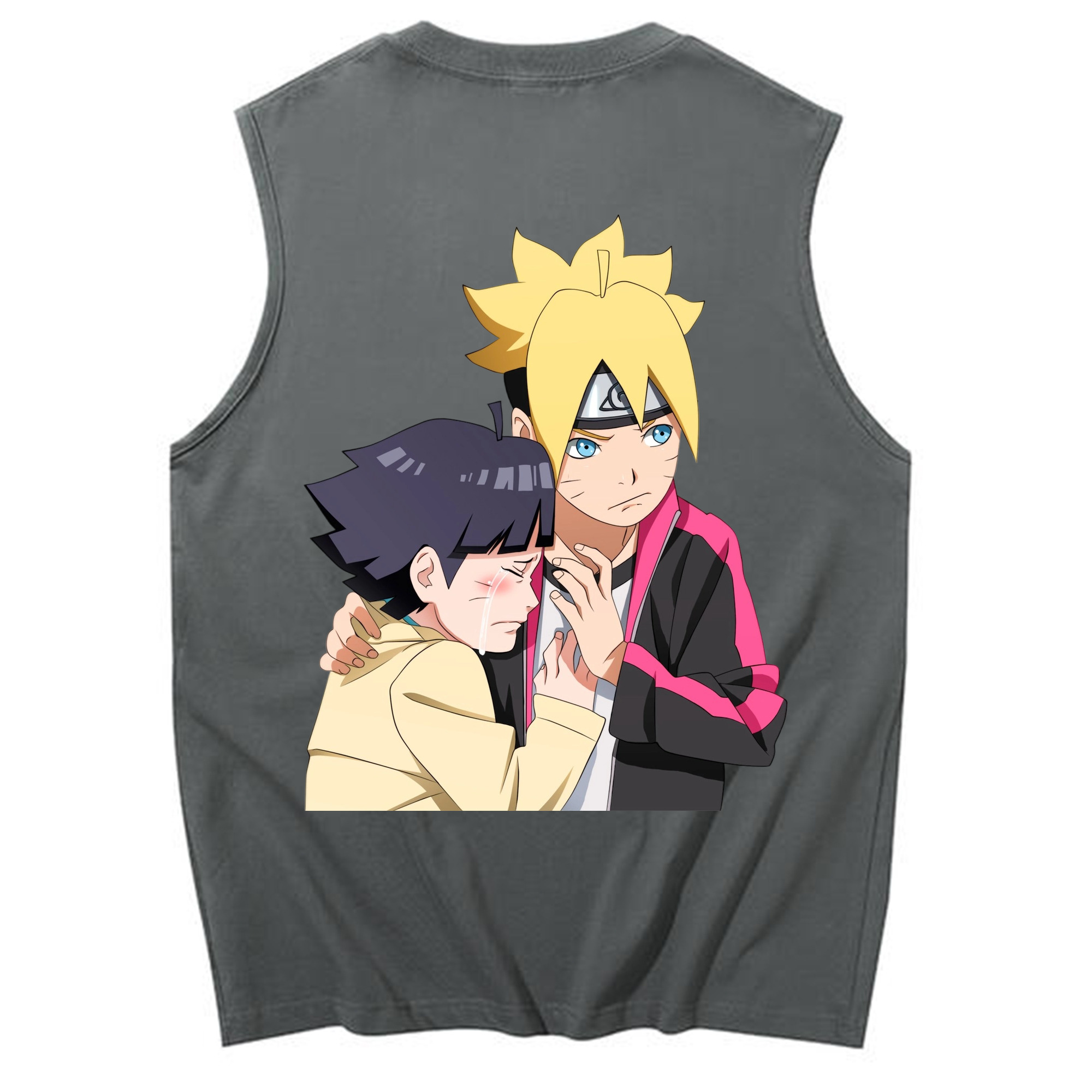 （画像用） NARUTO -ナルト- うずまき ボルト Uzumaki Boruto コットン100％タンクトップ（背面プリント）